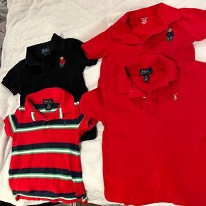 4 Ralph Lauren toddler polos